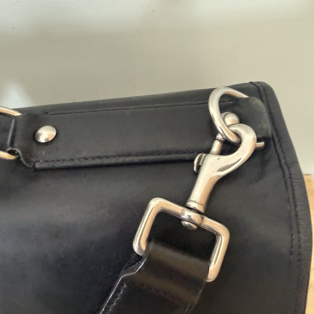 Coach Thompson Executive Black Leather Laptop Bag Briefcase Attache 6455 - Picture 12 of 16